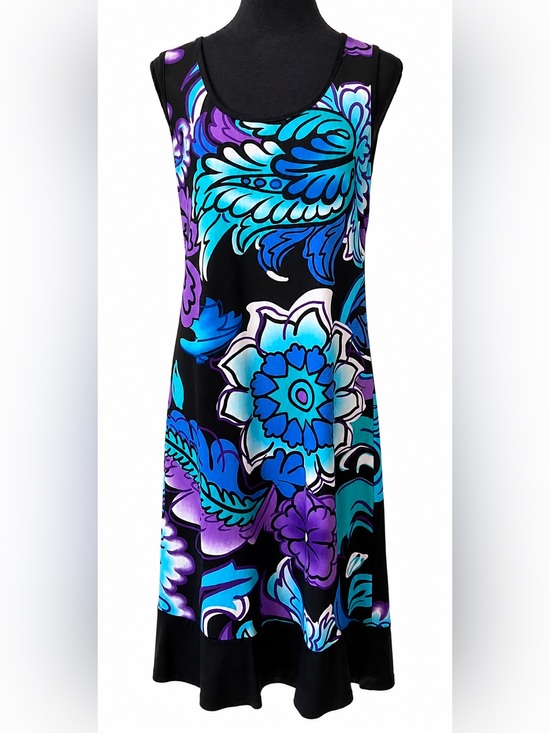 connected apparel Dresses & Skirts - Connected Apparel Sleeveless Floral Dress Women’s Size 8